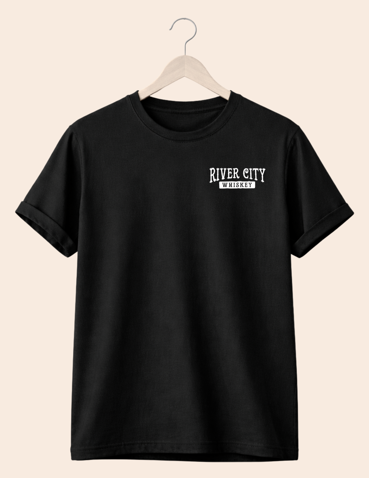 River City Whiskey Short Sleeve T-Shirt (Left Chest Logo)